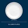 imageCorelle 6Piece 85quot Lunch Round Plates Vitrelle Triple Layer Glass Lightweight Round Plates Salad Plates Chip and Scratch Resistant Microwave and Dishwasher Safe Brasserie MediumBrasserie