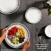 imageCorelle 6Piece 85quot Lunch Round Plates Vitrelle Triple Layer Glass Lightweight Round Plates Salad Plates Chip and Scratch Resistant Microwave and Dishwasher Safe Brasserie MediumBrasserie