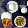 imageCorelle 6Piece 85quot Lunch Round Plates Vitrelle Triple Layer Glass Lightweight Round Plates Salad Plates Chip and Scratch Resistant Microwave and Dishwasher Safe Brasserie MediumCaspian