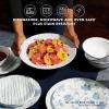 imageCorelle 6Piece 85quot Vitrelle Glass Lunch Plates Lightweight Scratch Resistant  Botanical Stripes85 Lunch Plates
