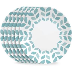 imageCorelle 6Piece 85quot Lunch Round Plates Vitrelle Triple Layer Glass Lightweight Round Plates Salad Plates Chip and Scratch Resistant Microwave and Dishwasher Safe Brasserie MediumNorthern Pines