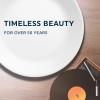 imageCorelle Vitrelle 6Piece Salad Plates Set Triple Layer Glass and Chip Resistant 812Inch Lightweight Round Plates Winter Frost White