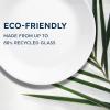 imageCorelle Vitrelle 6Piece Salad Plates Set Triple Layer Glass and Chip Resistant 812Inch Lightweight Round Plates Winter Frost White