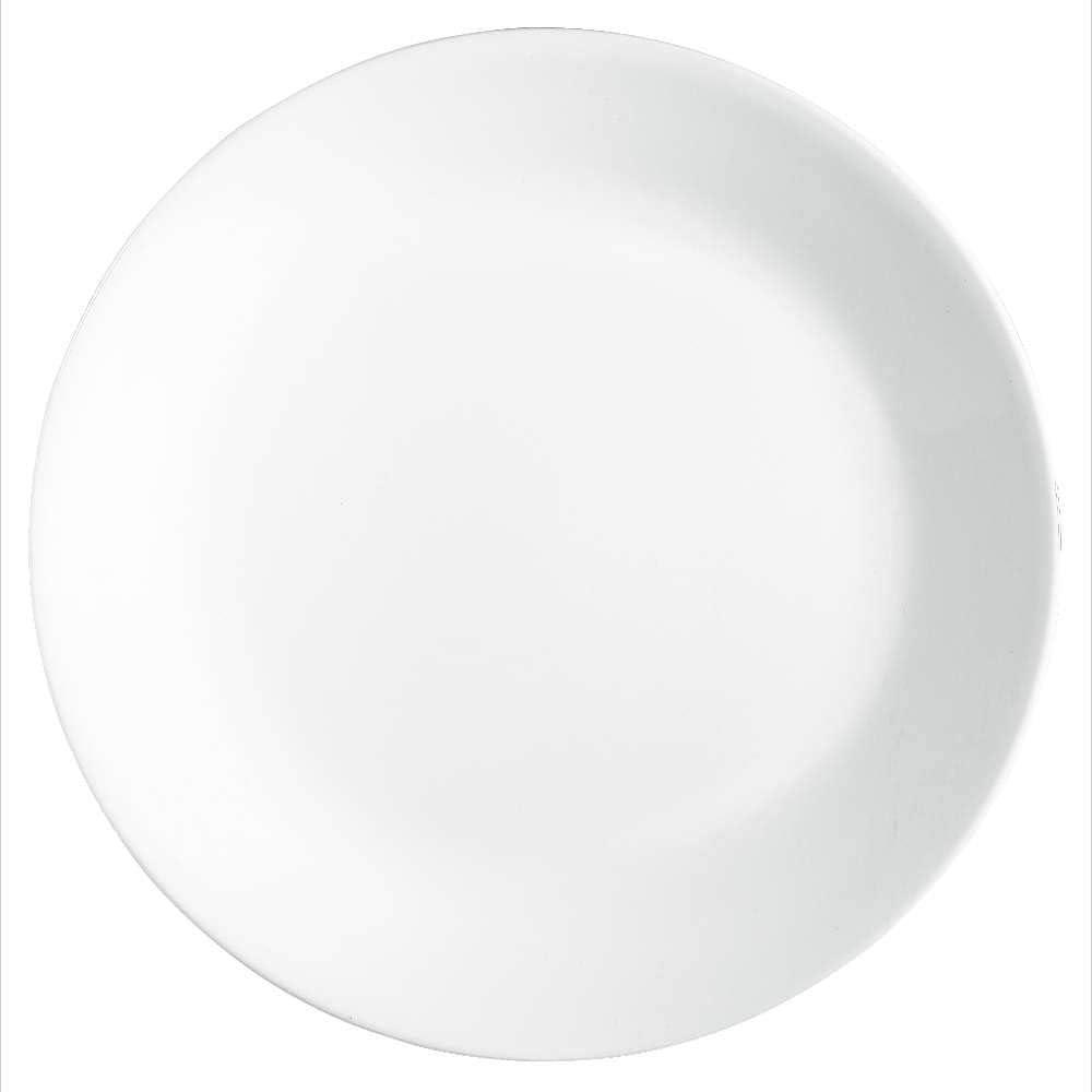 imageCorelle Vitrelle 38Piece Service for 12 Dinnerware Set Triple Layer Glass and Chip Resistant Lightweight Round Plates and Bowls Set Winter Frost WhiteFrost White