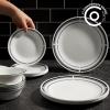 imageCorelle Vitrelle 18 Piece Glass Dinnerware Sets Service for 6 Triple Layer Chip ampamp Crack Resistant Glass Plate and Bowl Sets LailaBrasserie