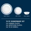 imageCorelle Vitrelle 18 Piece Glass Dinnerware Sets Service for 6 Triple Layer Chip ampamp Crack Resistant Glass Plate and Bowl Sets LailaLaila