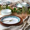 imageCorelle Vitrelle 18 Piece Glass Dinnerware Sets Service for 6 Triple Layer Chip ampamp Crack Resistant Glass Plate and Bowl Sets LailaPenelope