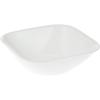 imageCorelle Vitrelle 18Piece Service for 6 Square Dinnerware Set Triple Layer Glass and Chip Resistant Lightweight Square Plates and Bowls Set Pure WhitePure White