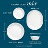 imageCorelle Vitrelle 675quot Salad Appetizer Plate Set Triple Layer Glass and Chip Resistant Lightweight Round Plates 1Piece Winter Frost White675 App Plates