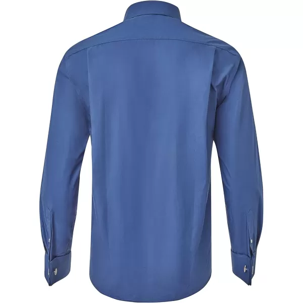 Year In Year Out French Cuff Wrinkle Free Dress Shirt for Men Regular Fit Long Sleeve Wrinkle Resistant Shirt