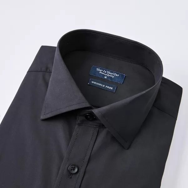 Year In Year Out French Cuff Wrinkle Free Dress Shirt for Men Regular Fit Long Sleeve Wrinkle Resistant Shirt