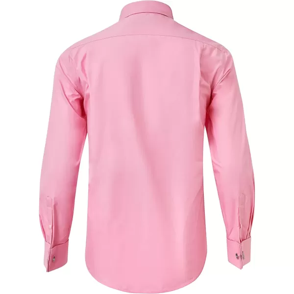 Year In Year Out French Cuff Wrinkle Free Dress Shirt for Men Regular Fit Long Sleeve Wrinkle Resistant Shirt