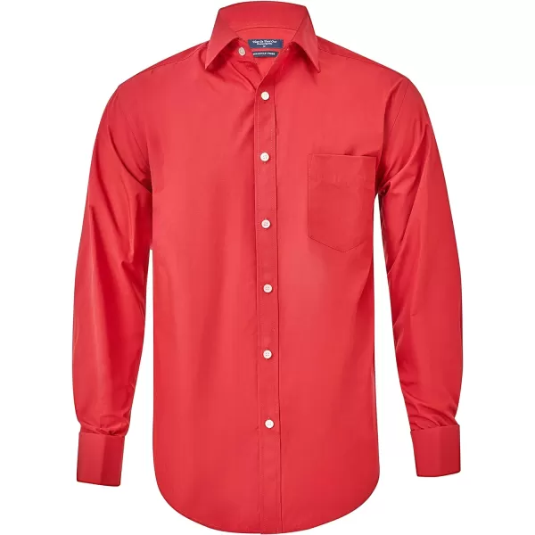 Year In Year Out French Cuff Wrinkle Free Dress Shirt for Men Regular Fit Long Sleeve Wrinkle Resistant Shirt