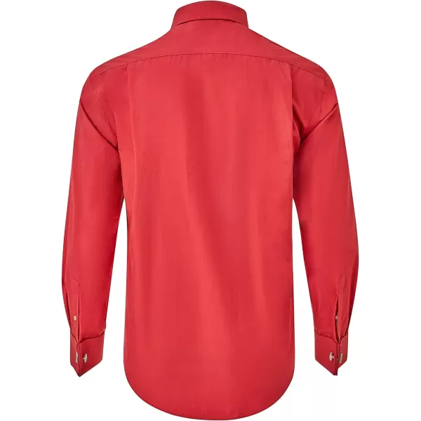 Year In Year Out French Cuff Wrinkle Free Dress Shirt for Men Regular Fit Long Sleeve Wrinkle Resistant Shirt