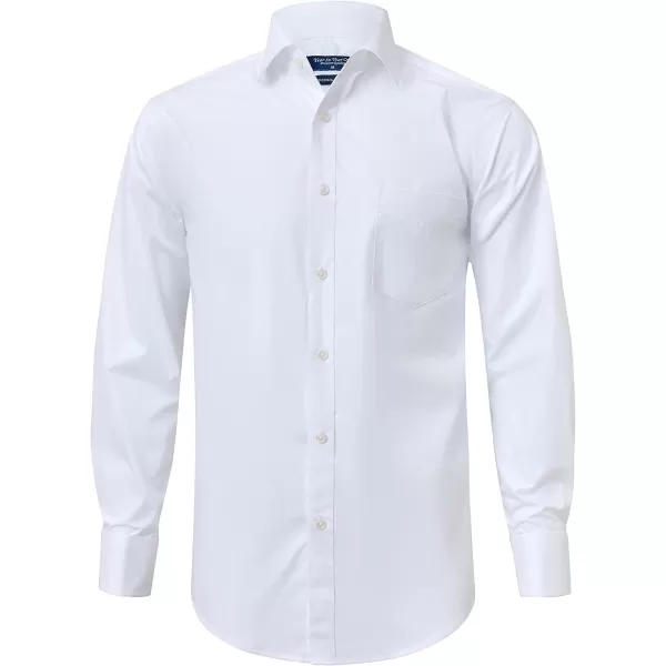 Year In Year Out French Cuff Wrinkle Free Dress Shirt for Men Regular Fit Long Sleeve Wrinkle Resistant Shirt