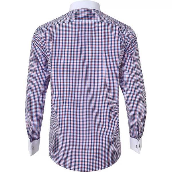 Year In Year Out French Cuff Wrinkle Free Dress Shirt for Men Regular Fit Long Sleeve Wrinkle Resistant Shirt