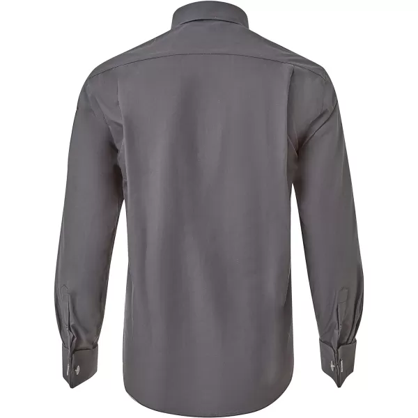 Year In Year Out French Cuff Wrinkle Free Dress Shirt for Men Regular Fit Long Sleeve Wrinkle Resistant Shirt