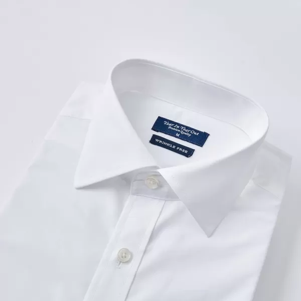 Year In Year Out French Cuff Wrinkle Free Dress Shirt for Men Regular Fit Long Sleeve Wrinkle Resistant Shirt
