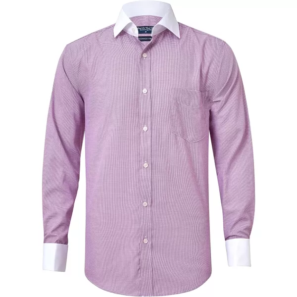 Year In Year Out French Cuff Wrinkle Free Dress Shirt for Men Regular Fit Long Sleeve Wrinkle Resistant Shirt