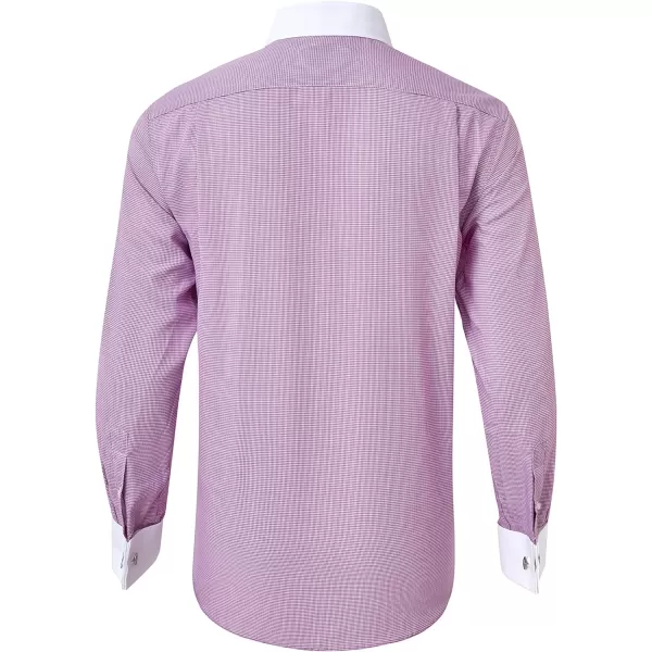 Year In Year Out French Cuff Wrinkle Free Dress Shirt for Men Regular Fit Long Sleeve Wrinkle Resistant Shirt