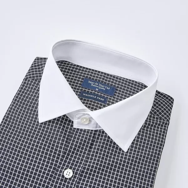 Year In Year Out French Cuff Wrinkle Free Dress Shirt for Men Regular Fit Long Sleeve Wrinkle Resistant Shirt