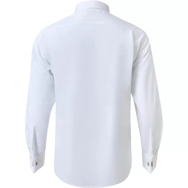 Year In Year Out French Cuff Wrinkle Free Dress Shirt for Men Regular Fit Long Sleeve Wrinkle Resistant Shirt