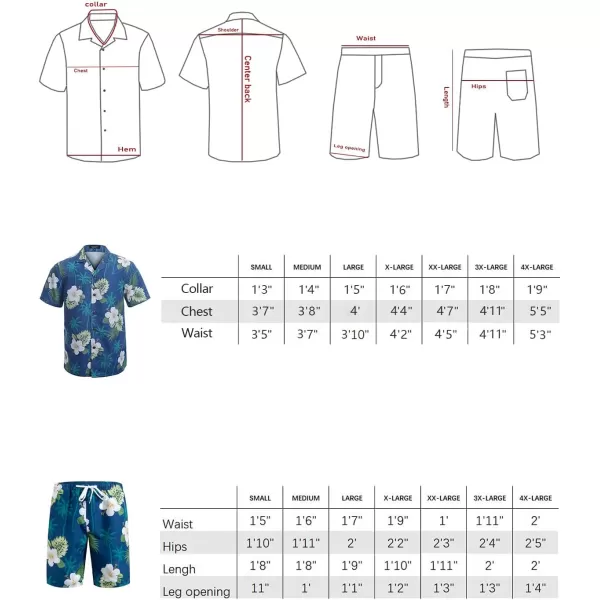 Year In Year Out Hawaiian Shirts And Shorts Sets For Men Regular Fit Casual Hawaiian Shirts Sets With Quick To Dry Effect