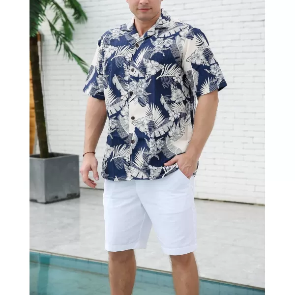 Year In Year Out Mens Hawaiian Shirt Regular Fit Hawaiian Shirts for Men with Quick to Dry Effect