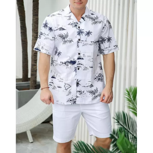 Year In Year Out Mens Hawaiian Shirt Regular Fit Hawaiian Shirts for Men with Quick to Dry Effect