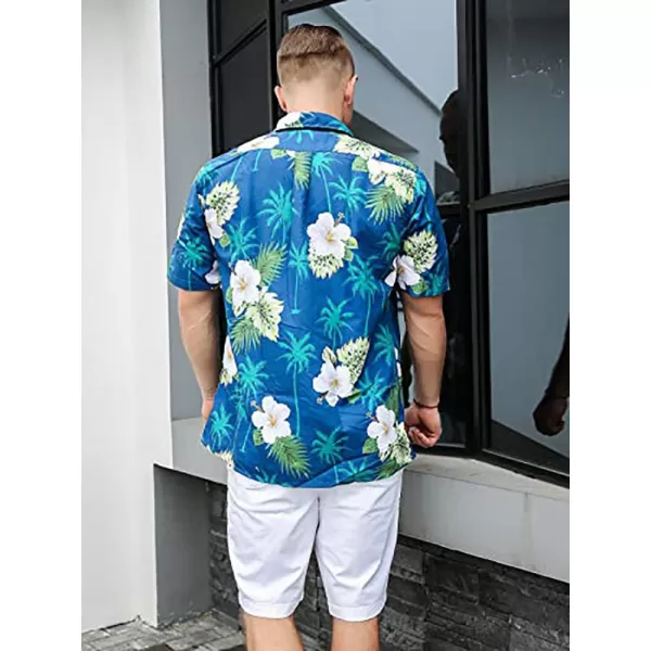 Year In Year Out Mens Hawaiian Shirt Regular Fit Hawaiian Shirts for Men with Quick to Dry Effect