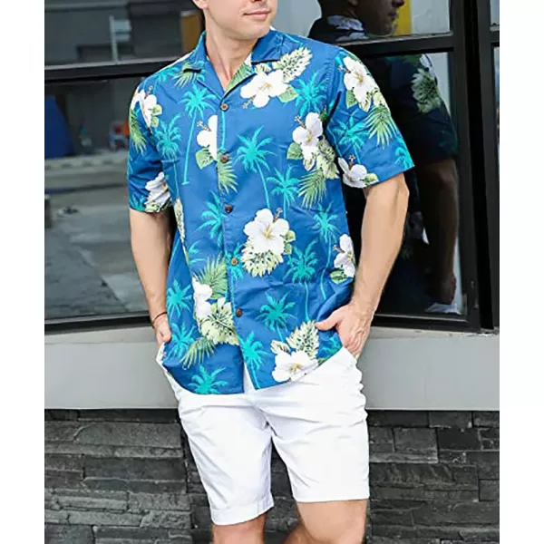 Year In Year Out Mens Hawaiian Shirt Regular Fit Hawaiian Shirts for Men with Quick to Dry Effect