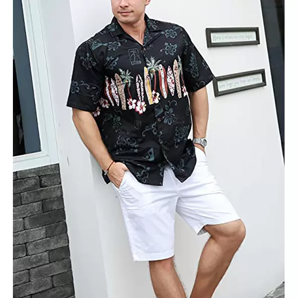 Year In Year Out Mens Hawaiian Shirt Regular Fit Hawaiian Shirts for Men with Quick to Dry Effect