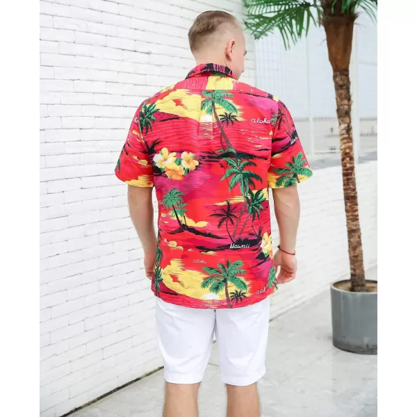 Year In Year Out Mens Hawaiian Shirt Regular Fit Hawaiian Shirts for Men with Quick to Dry Effect