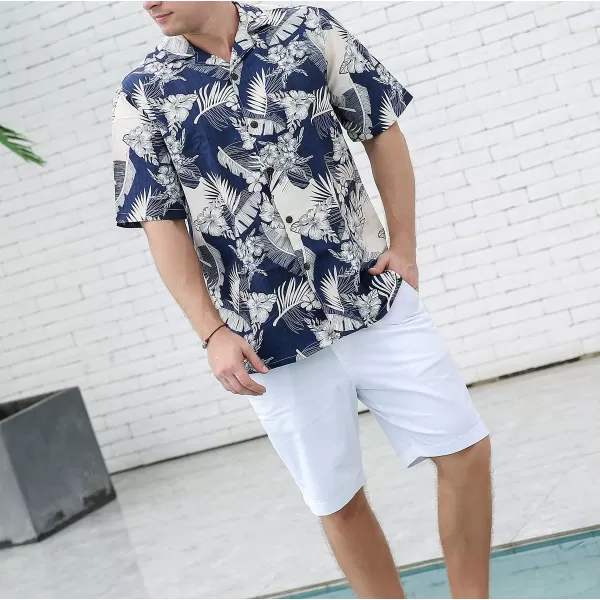 Year In Year Out Mens Hawaiian Shirt Regular Fit Hawaiian Shirts for Men with Quick to Dry Effect