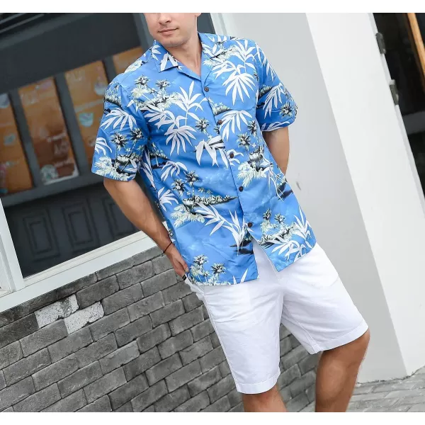 Year In Year Out Mens Hawaiian Shirt Regular Fit Hawaiian Shirts for Men with Quick to Dry Effect