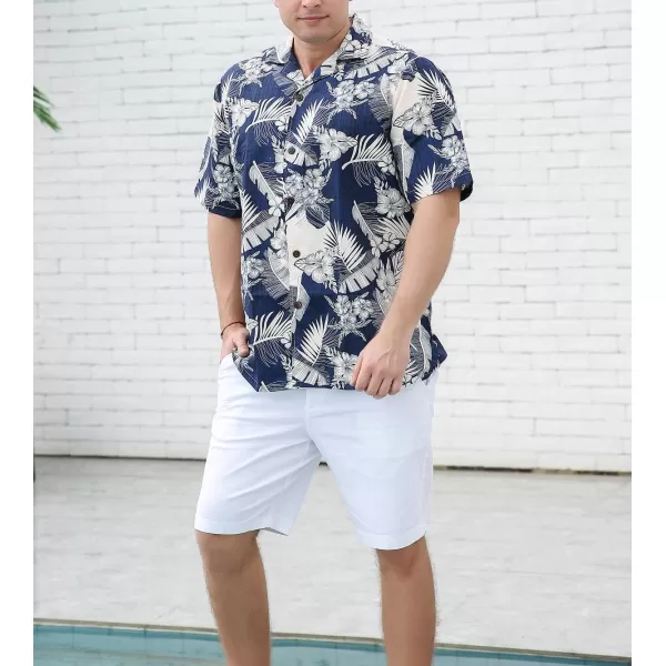 Year In Year Out Mens Hawaiian Shirt Regular Fit Hawaiian Shirts for Men with Quick to Dry Effect