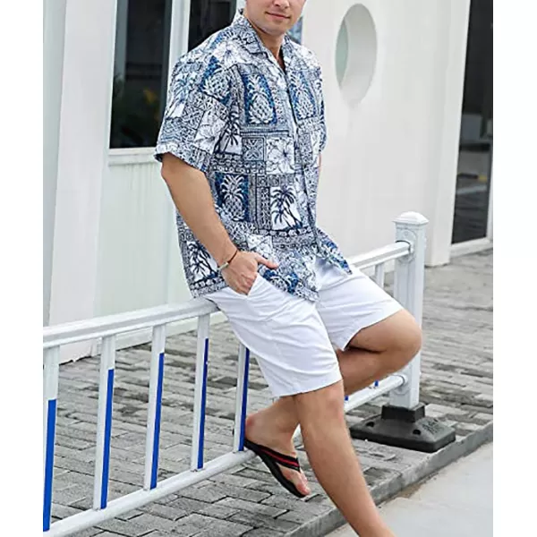 Year In Year Out Mens Hawaiian Shirt Regular Fit Hawaiian Shirts for Men with Quick to Dry Effect