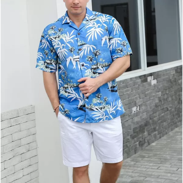 Year In Year Out Mens Hawaiian Shirt Regular Fit Hawaiian Shirts for Men with Quick to Dry Effect
