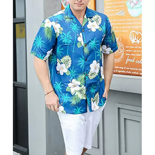 Year In Year Out Mens Hawaiian Shirt Regular Fit Hawaiian Shirts for Men with Quick to Dry Effect