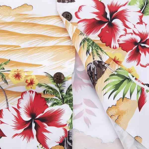 Year In Year Out Mens Hawaiian Shirt Regular Fit Hawaiian Shirts for Men with Quick to Dry Effect