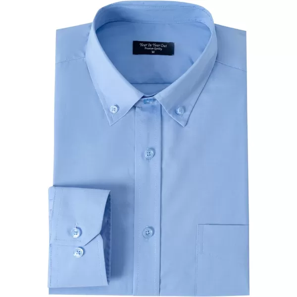 Year In Year Out Water and Stain Shield Dress Shirts for Men Button Down Long Sleeve Shirts for Men