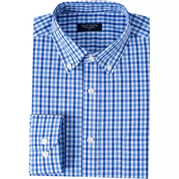 Year In Year Out Water and Stain Shield Dress Shirts for Men Button Down Long Sleeve Shirts for Men