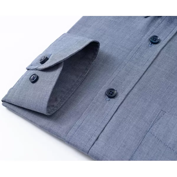Year In Year Out Water and Stain Shield Dress Shirts for Men Button Down Long Sleeve Shirts for Men