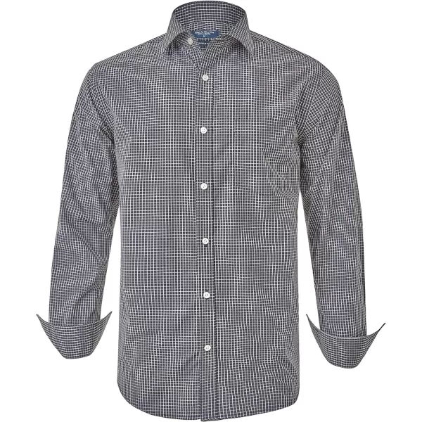 Year In Year Out Wrinkle Free Dress Shirt for Men Regular Fit Long Sleeve Wrinkle Resistant Shirt