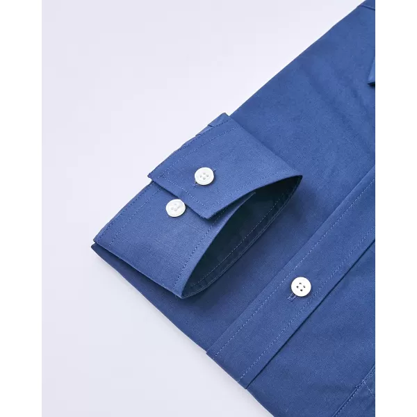 Year In Year Out Wrinkle Free Dress Shirt for Men Regular Fit Long Sleeve Wrinkle Resistant Shirt