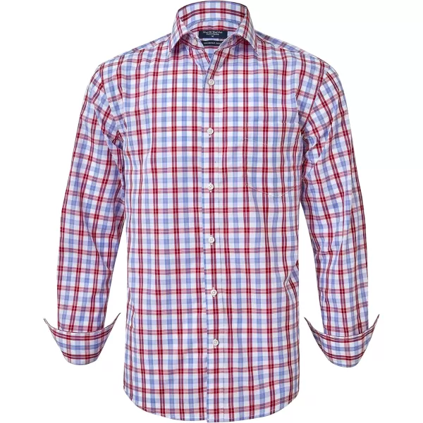 Year In Year Out Wrinkle Free Dress Shirt for Men Regular Fit Long Sleeve Wrinkle Resistant Shirt