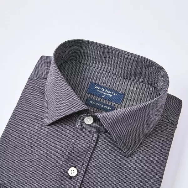 Year In Year Out Wrinkle Free Dress Shirt for Men Regular Fit Long Sleeve Wrinkle Resistant Shirt