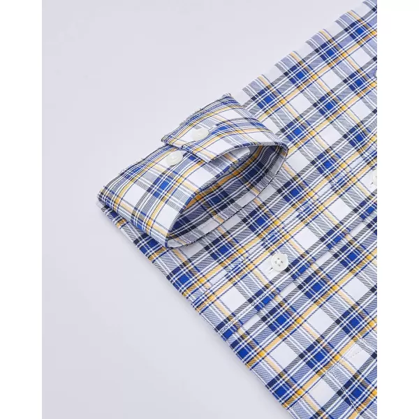 Year In Year Out Wrinkle Free Dress Shirt for Men Regular Fit Long Sleeve Wrinkle Resistant Shirt