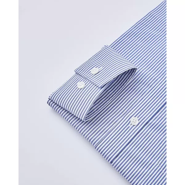 Year In Year Out Wrinkle Free Dress Shirt for Men Regular Fit Long Sleeve Wrinkle Resistant Shirt
