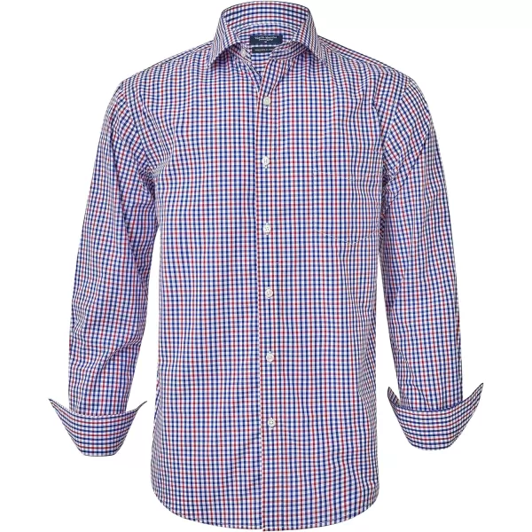 Year In Year Out Wrinkle Free Dress Shirt for Men Regular Fit Long Sleeve Wrinkle Resistant Shirt